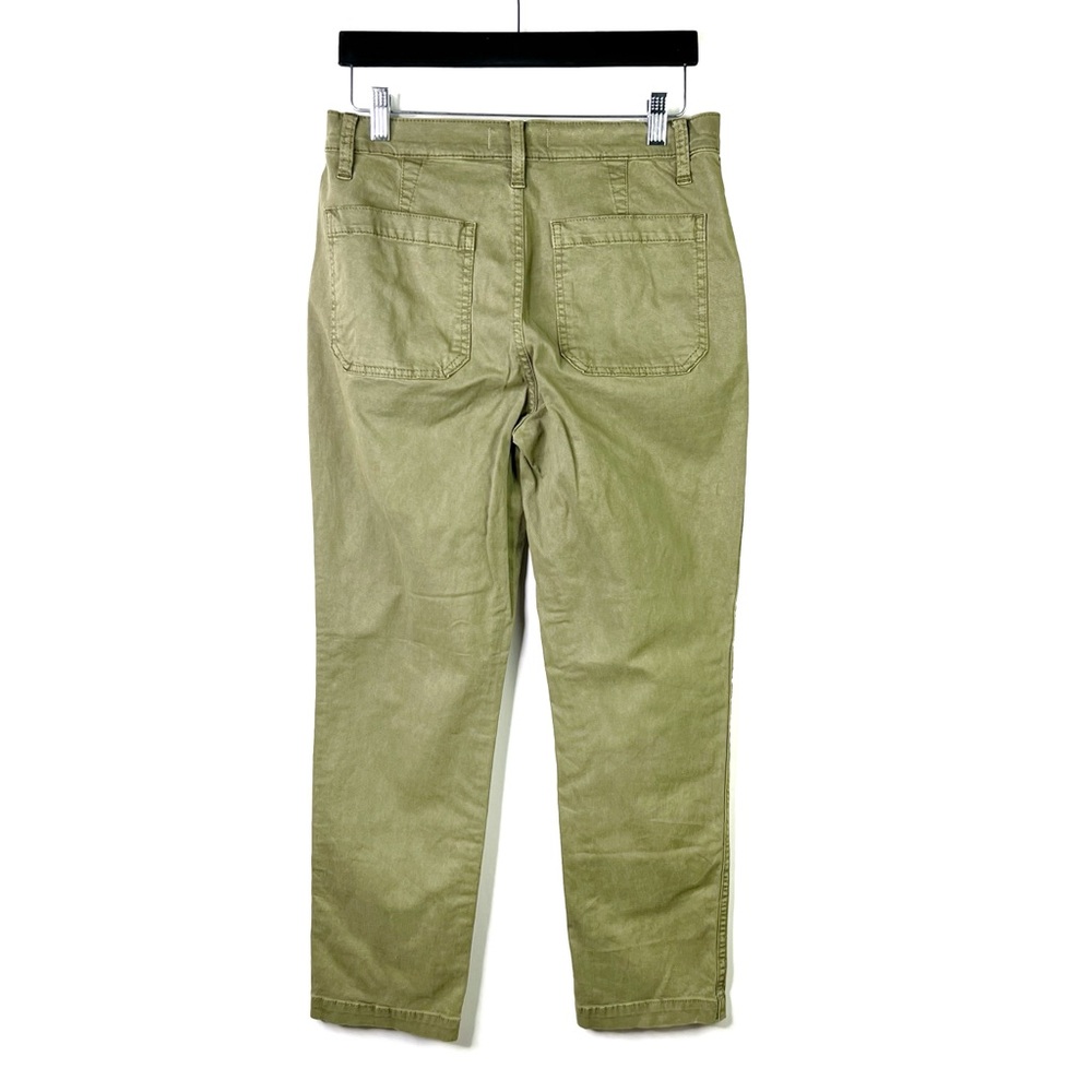 Madewell Griff Tapered Stovepipe Fatigue Cargo Pants High Rise Olive Green SZ 28 - Picture 4 of 14